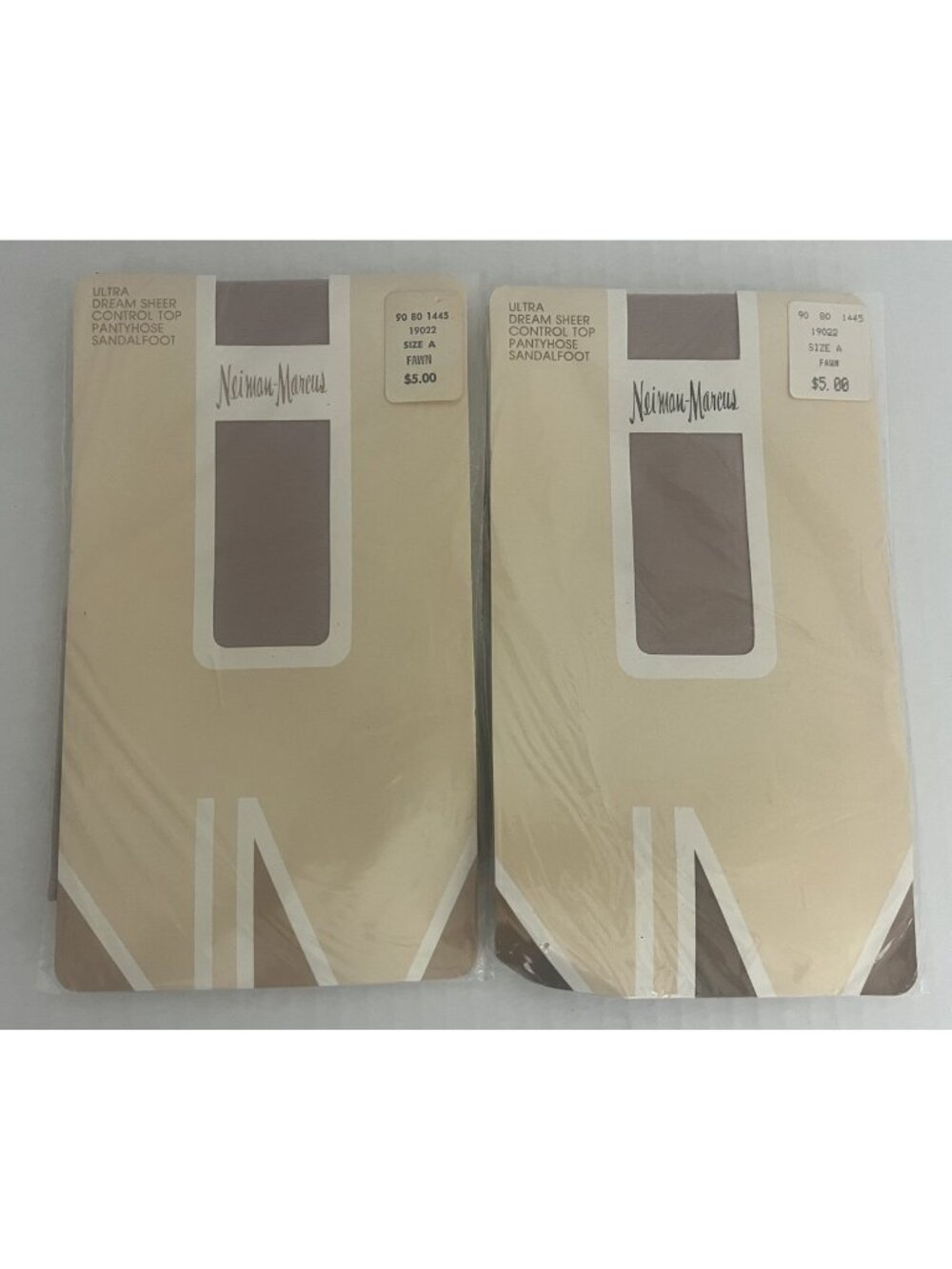 Neiman Marcus Ultra Dream Sheer Control Top Pantyhose Size A Fawn 2pks NEW